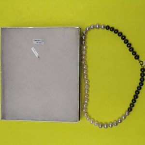 16 INCH GENUINE FRESHWATER PEARL NECKLACE WITH STERLING SILVER CLASP